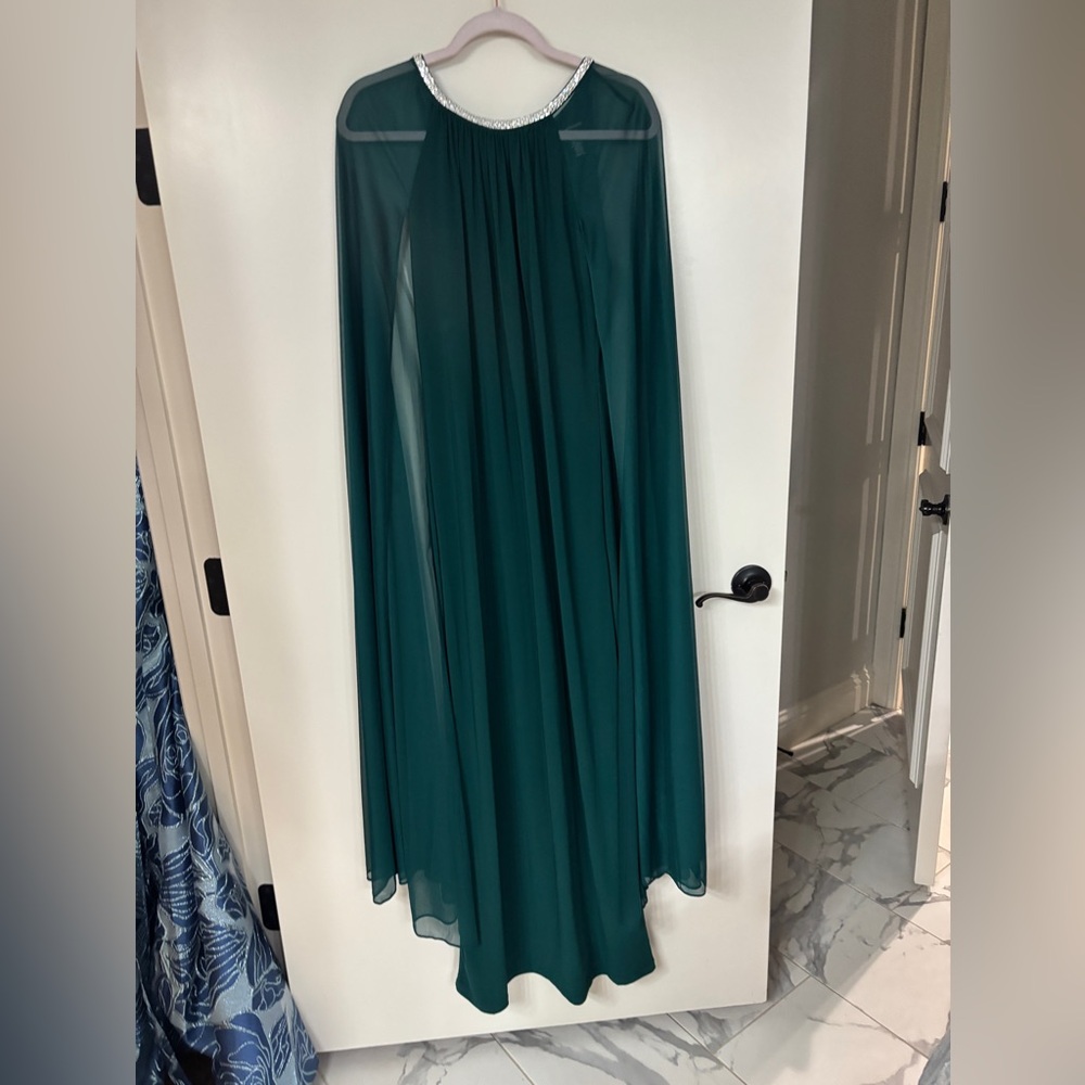 R&M Richards Dark Green Formal Gown